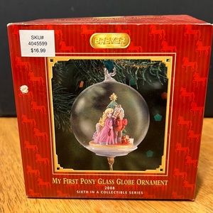 Breyer Horses My First Pony Glass Globe Ornament 2008/6 in a Series